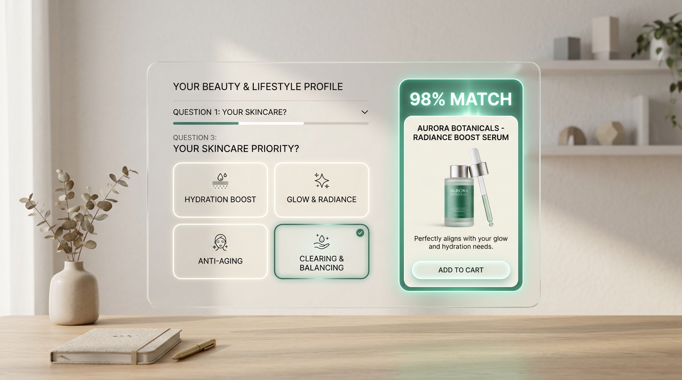 Nexis CRO Quiz Signal Storefront Recommender